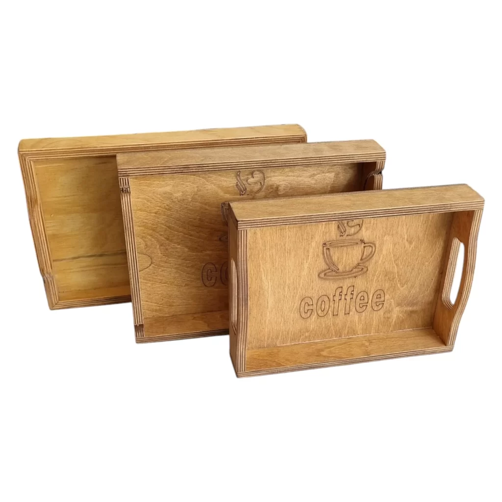 سینی چوبی مستطیل فینگرفود