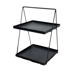 استند فلزی دو طبقه مربعی فینگرفود