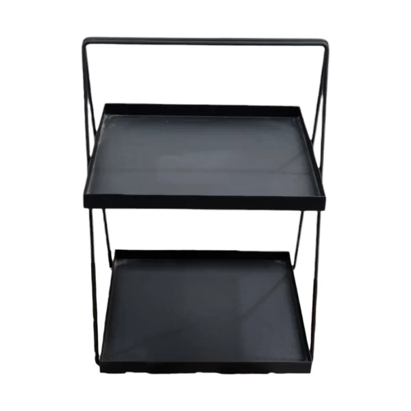 استند فلزی دو طبقه مربعی فینگرفود